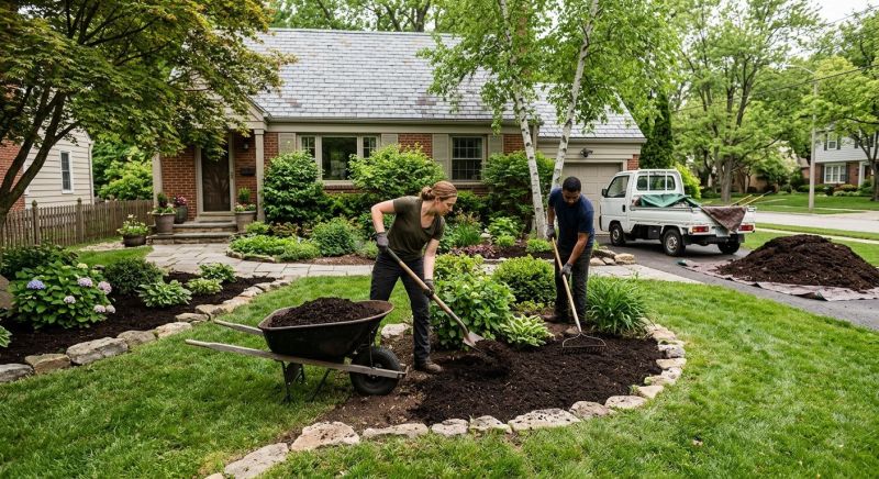 Organic Mulch Installation in Ventura County, CA